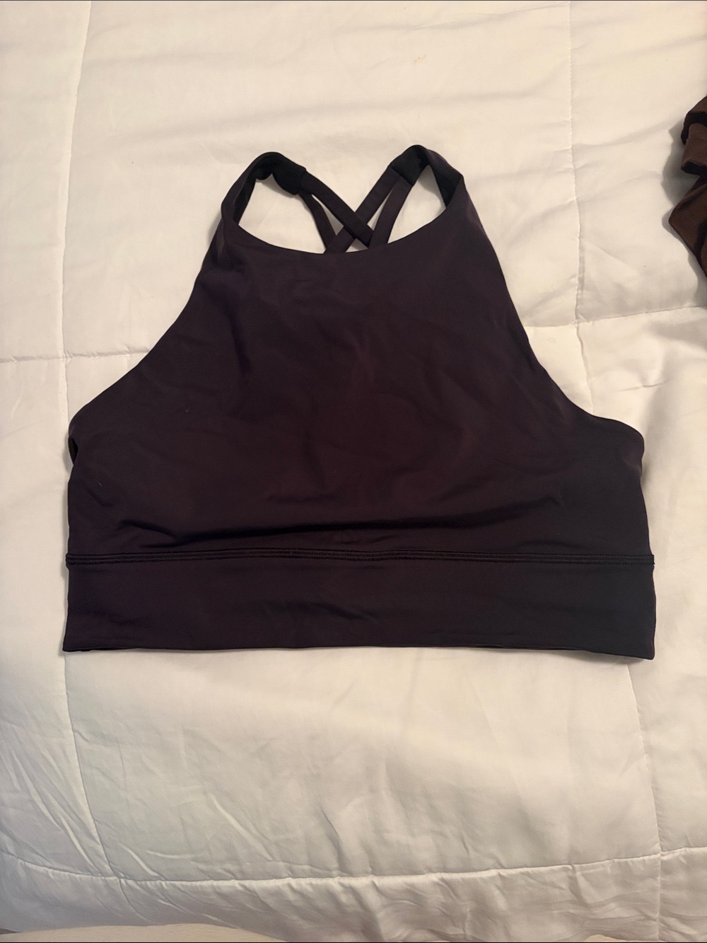 lululemon athletica Black High-Neck Strappy Sports Bra